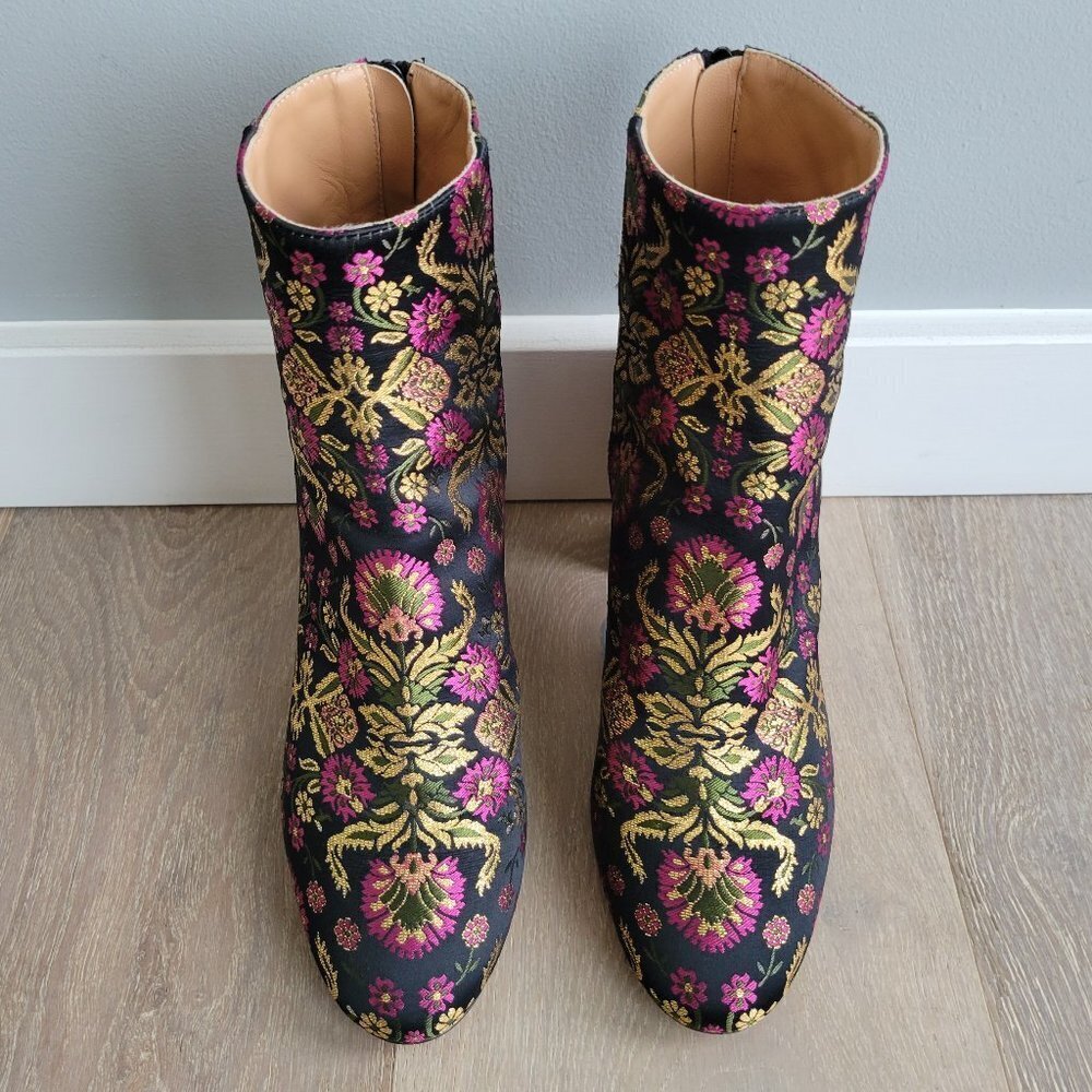 Lewit Lanzo Brocade Booties Size 38.5